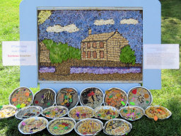 Rainbows, Brownies, and Guides Well Dressing